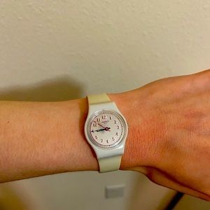 Women’s Pink & Cream Swatch Watch